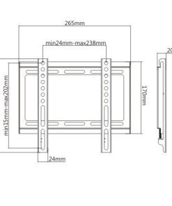 Alternative view of Brateck Lumi KL22G-22F 23"- 42" 35Kg