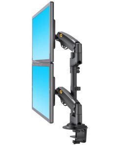 ⁦זרוע מפרקית שולחני לזוג מסכים North Bayou H180 22″-32″⁩ – תמונה ⁦3⁩