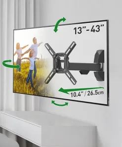 Barkan 2300 Monitor Wall Mount 13"~43" 25Kg Full Motion