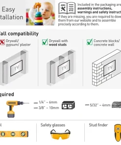 ⁦Barkan E100 Monitor Wall Mount 13"~29" 15Kg Fixed⁩ – תמונה ⁦8⁩