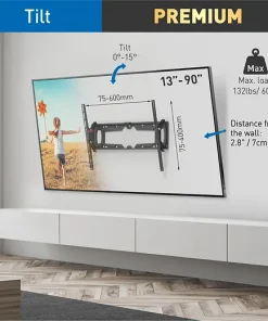 Alternative view of Barkan E410+ Monitor Wall Mount 13"~90" 60Kg Tilt
