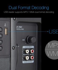 ⁦F&D A140X 2.1 Black Bluetooth,USB,Memory Card,RC⁩ – תמונה ⁦7⁩