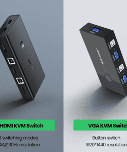 UGREEN KVM VGA 2 Port USB Audio
