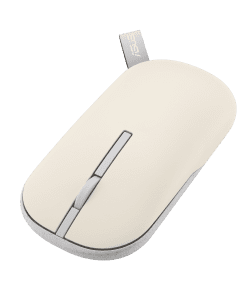 ⁦ASUS Marshmallow MD100 Silent Wireless Mouse BT&2.4GHz Milk⁩ – תמונה ⁦4⁩