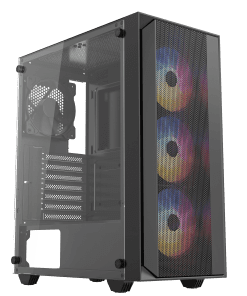 HERO ONE Black ARGB 1xUSB3 2xUSB2 Mid-Tower Gaming Case