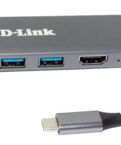 D-LINK DUB-2327 USB-C to 2xUSB3 USB-C PD3.0 HDMI SD+microSD