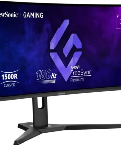 Alternative view of ViewSonic VX3418-2KPC 34" 144Hz Curved SPK PIVOT VESA Black 3Y