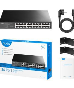 ⁦CUDY Switch GS-1024 24 Port 10/100/1000 Metal⁩ – תמונה ⁦3⁩
