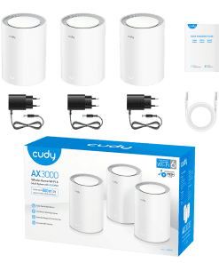 ⁦Access Point Cudy AX3000 Mesh WiFi 2.5G Port (3-pack)⁩ – תמונה ⁦4⁩
