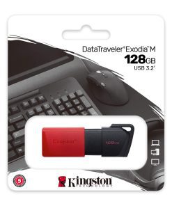 ⁦Kingston DataTraveler 128G USB3.2 G1 Flash Drive⁩ – תמונה ⁦3⁩