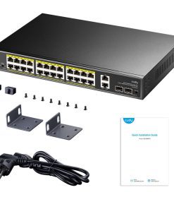 ⁦Cudy GS1026PS2 Switch 24*GbE PoE+ 2*GbE Uplink 2*GbE SFP 300W⁩ – תמונה ⁦4⁩
