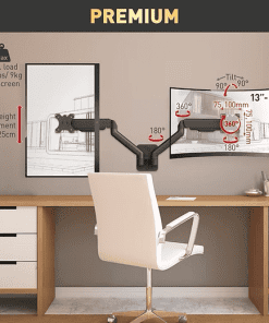 Alternative view of Barkan M142WV Dual Monitor Wall Mount 13"-32" 27Kg